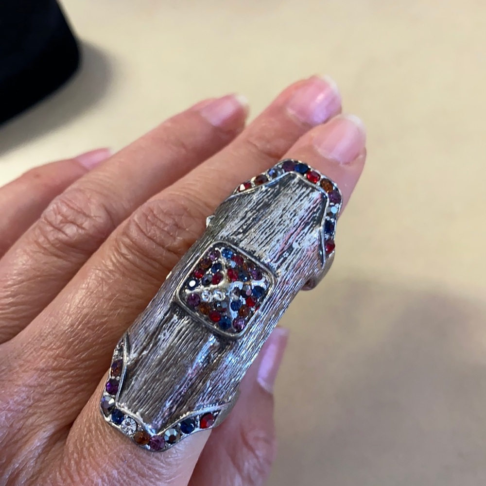 Size 6 multi stone gladiator ring. Brand new.